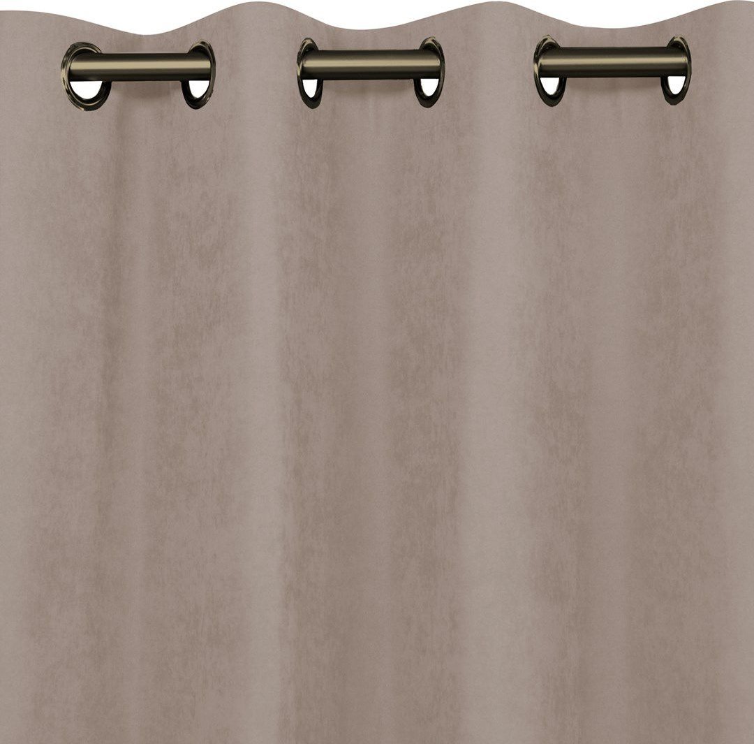 Homede Homede Zasłona MILANA szenilowa na złotych przelotkach 420x245 pudrowy róż