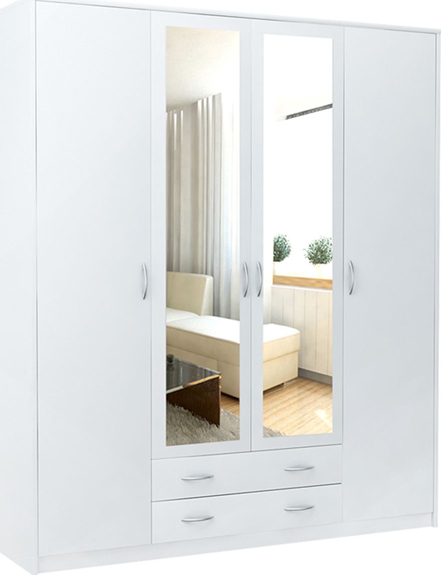 Bestseller Szafa Czterodrzwiowa SZ08 Biały 55x168x193