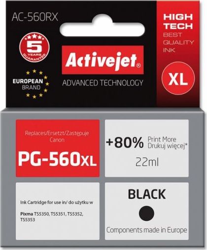 Tusz Activejet tusz do Canon PG-560XL reg AC-560RX