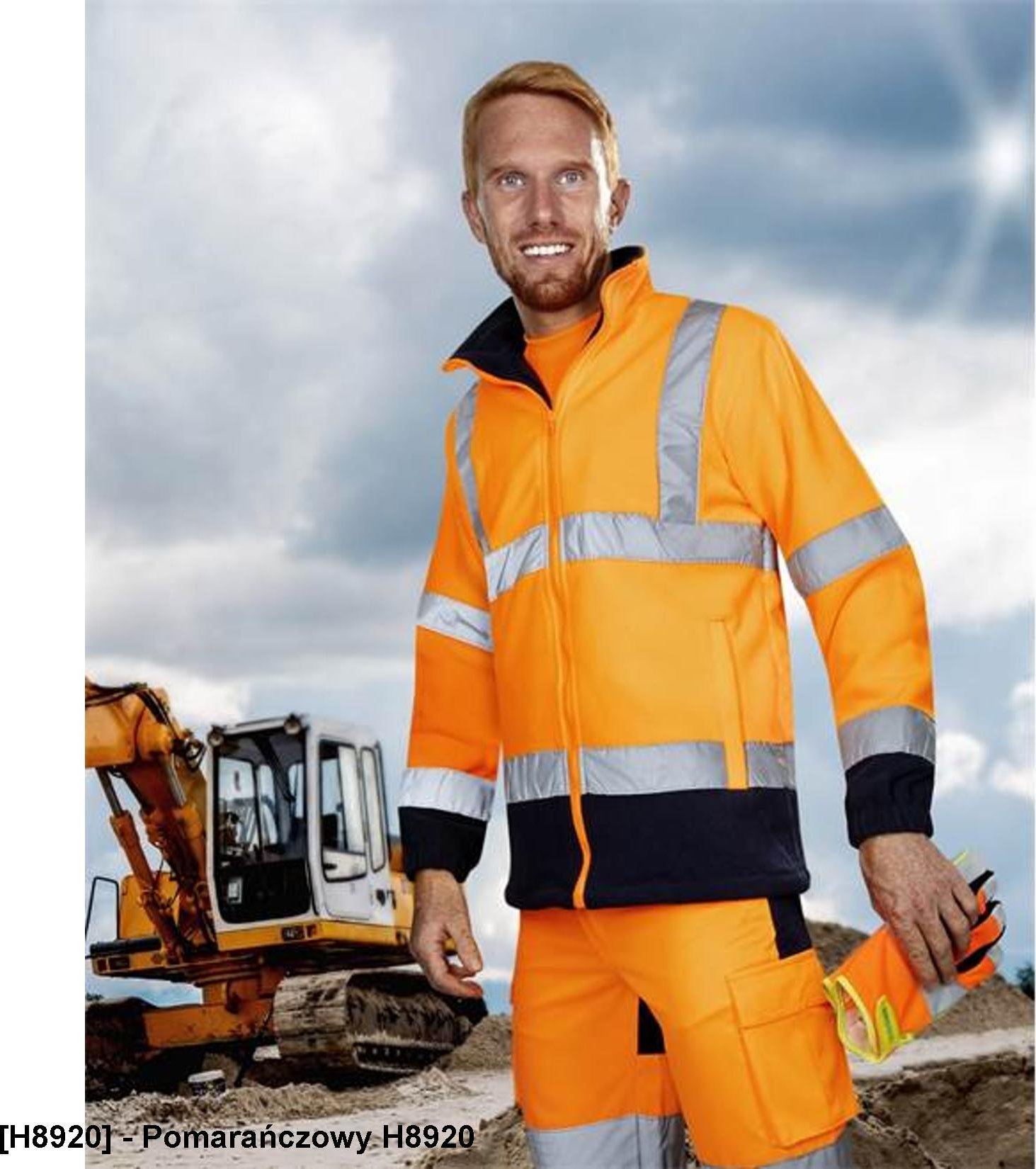 Ardon HiViz REF - bluza polarowa - Pomarańczowy H8920 3XL