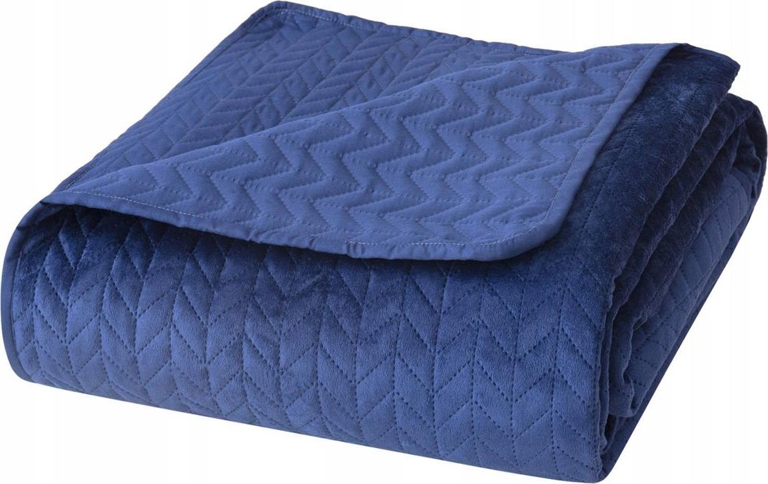 Paulina Łukjaniuk Narzuta 240 x 260 Pikowana Velvet Moxie Granat