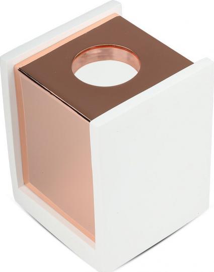 Lampa sufitowa V-TAC reflektor natynkowy VT-860 GU10 35W 10 x 13 cm biały/złoty