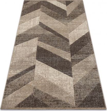 Dywany Łuszczów Dywan FEEL 5673/15055 JODEŁKA beż / brąz / krem, 80x150 cm