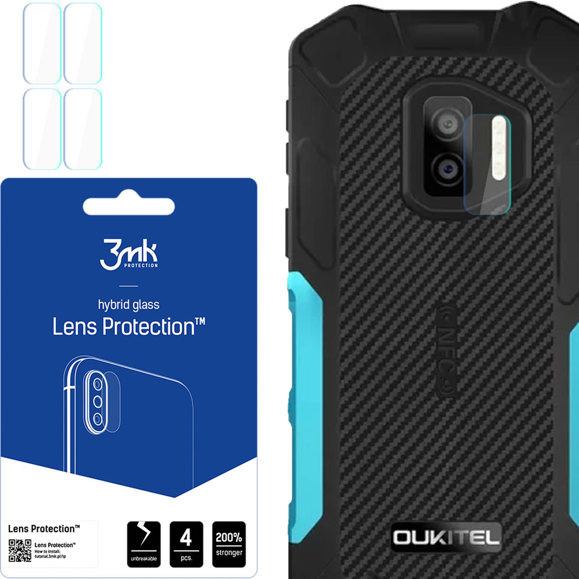 OUKITEL WP12 - 3MK LENS PROTECTION