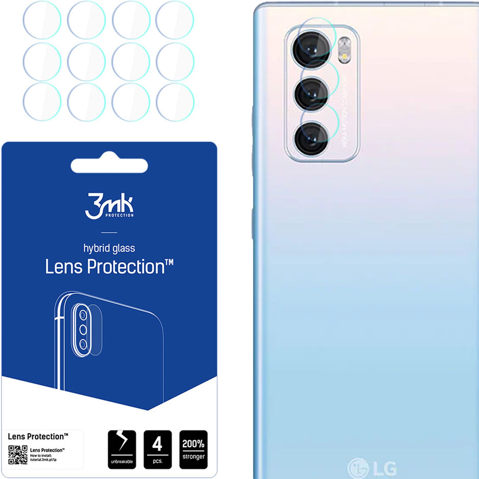 3MK 3MK Flexible Glass LENS LG WING