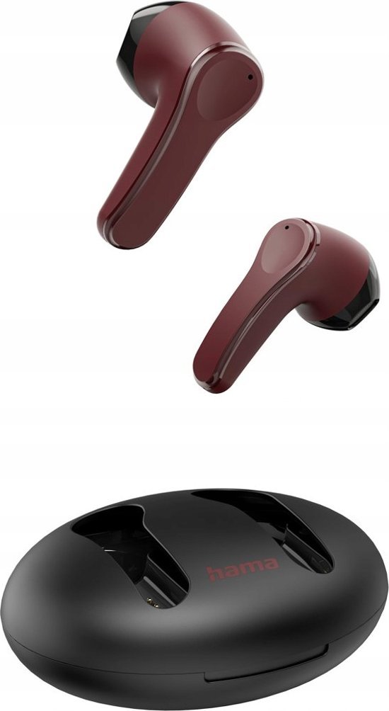 Słuchawki Hama SŁUCHAWKI DOUSZNE TRUE WIRELESS "SPIRIT UNCHAINED" ENC CZERWONE