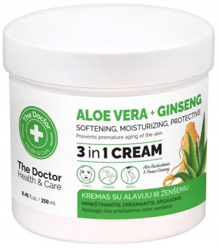 The Doctor Krem uniwersalny 3 w 1 aloes i żeń-szeń 250ml