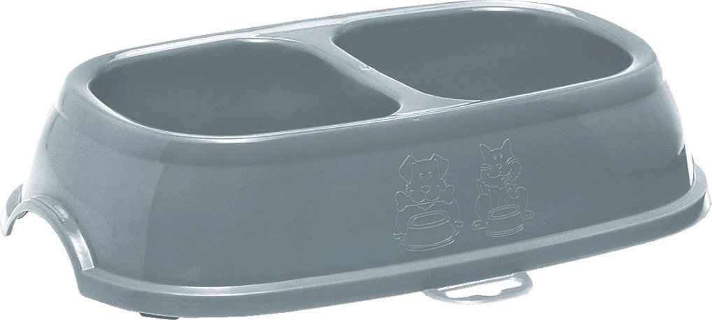 Zolux Zolux Miska antypoślizgowa podwójna dla psa, kota BREAK 11 0,4lx2 niebieska