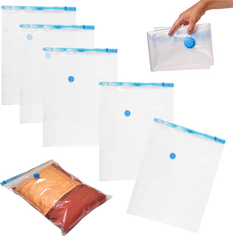 KIK Worki próżniowe na ubrania 5 sztuk 60x80cm