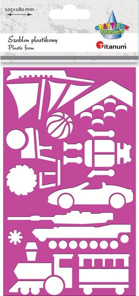 Titanum Szablon plastkowy 105x180mm Boy