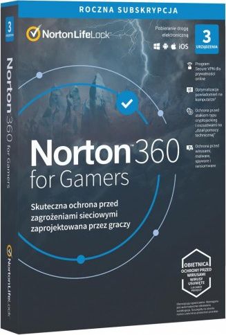 Norton 360 for Gamers na 3 urządzenia na 12 miesięcy (21415810)