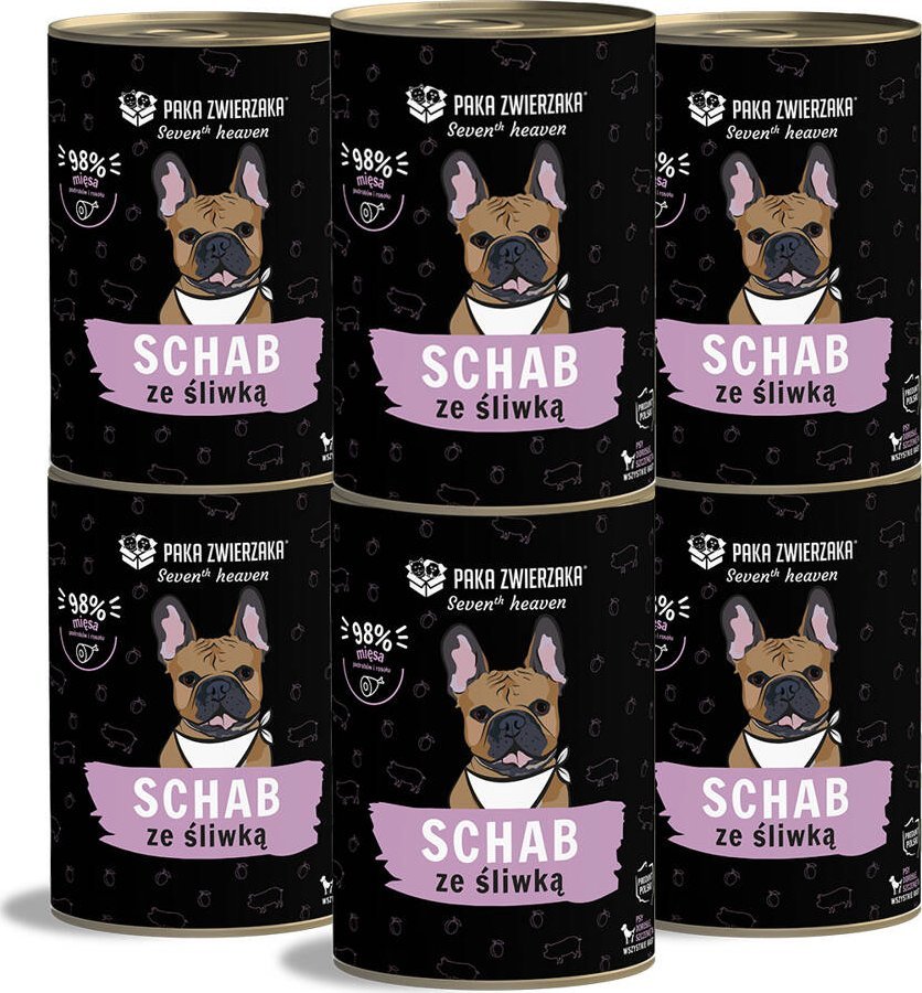 Paka Zwierzaka Paka Zwierzaka - Seventh heaven - Schab ze śliwką (pork & plum) 6x400g