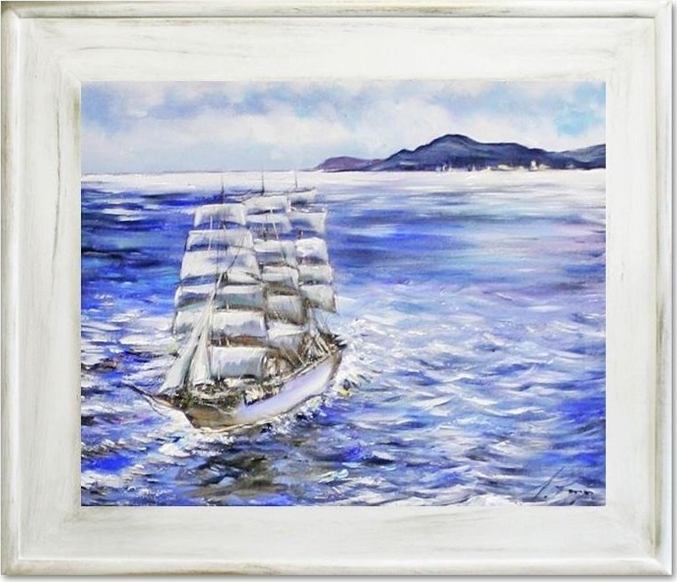GO-BI Obraz "Marynistyka" ręcznie malowany 61x71cm