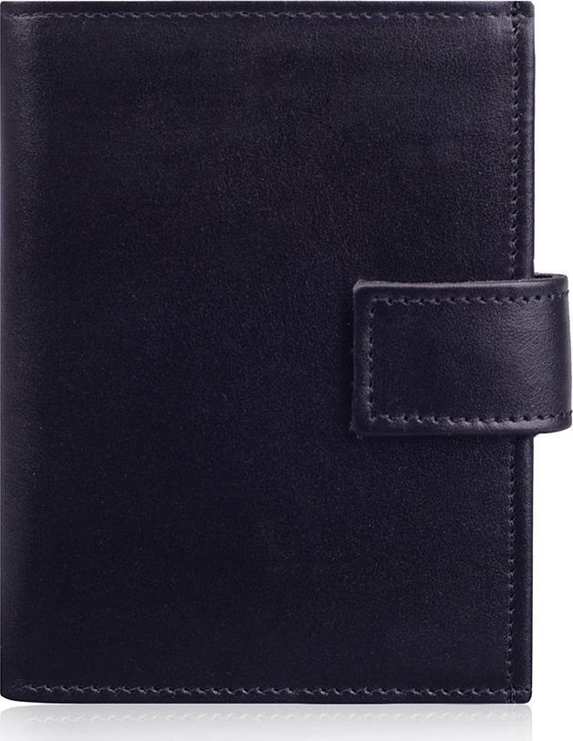 Kemer Portfel męski skórzany KEMER P4JL Czarny uniwersalny