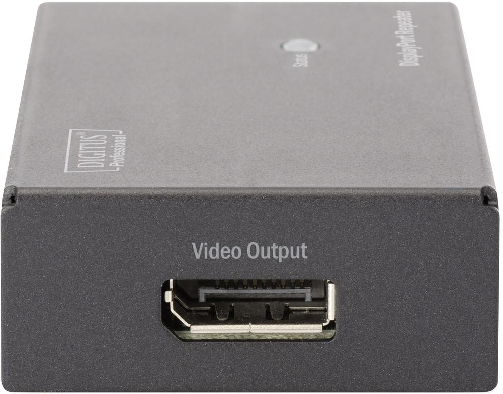 System przekazu sygnału AV Digitus Repeater DisplayPort - DisplayPort Czarny - DS-52900