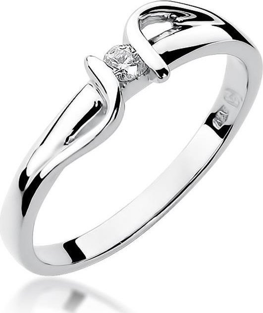 Best Diamonds złoty pierścionek z brylantem 0.05ct 24