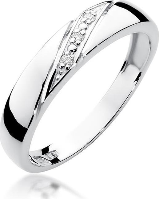 Best Diamonds złoty pierścionek z brylantem 0.02ct 16