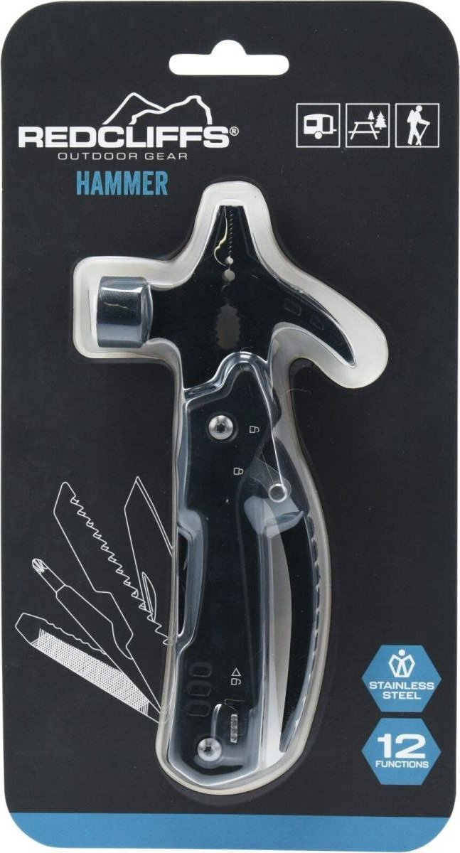 Enero ZESTAW SURVIVALOWY TURYSTYCZNY MŁOTEK 12w1 BLACK