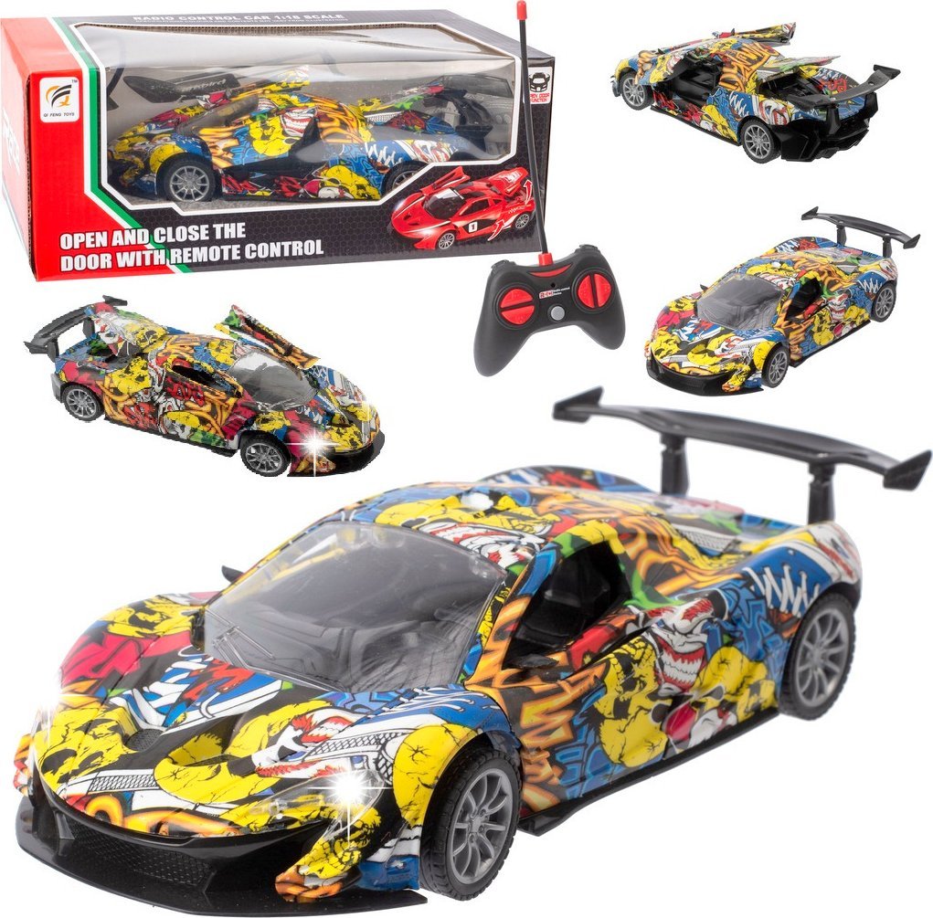 SAMOCHÓD AUTO ZDALNIE STEROWANE RC ŚWIATŁA LED