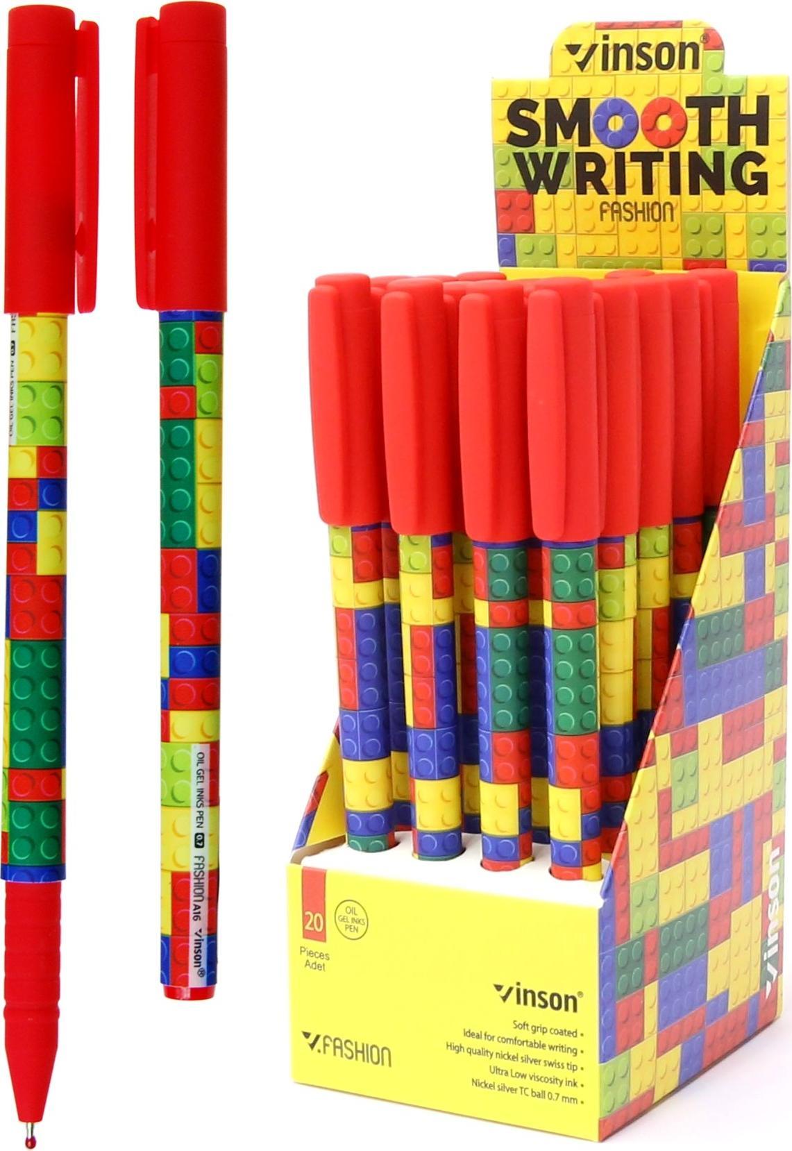 Titanum Długopis Vinson Klocki 0,7mm 20 szt DISPLAY