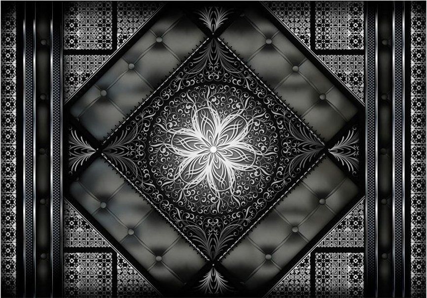 DecoNest Fototapeta - Czarna mozaika - 300X210