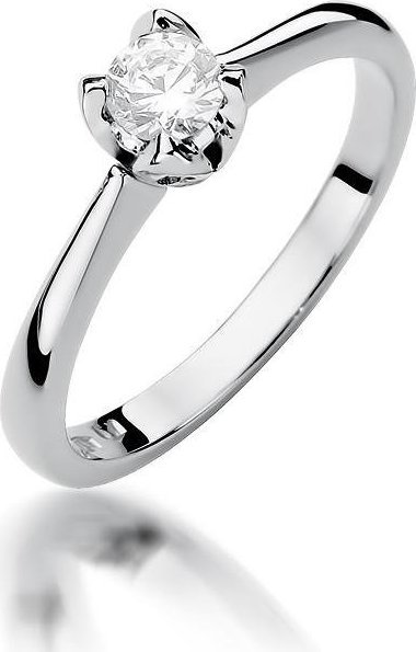 Best Diamonds złoty pierścionek z brylantem 0.22ct 10
