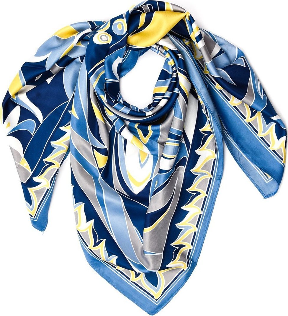 Granatowa Chusta damska apaszka pod szyję lekka elegancka oryginalna MDB-33 NoSize