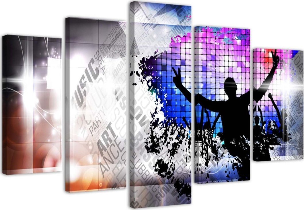 Feeby Obraz pięcioczęściowy na płótnie, Art dance - 150x100