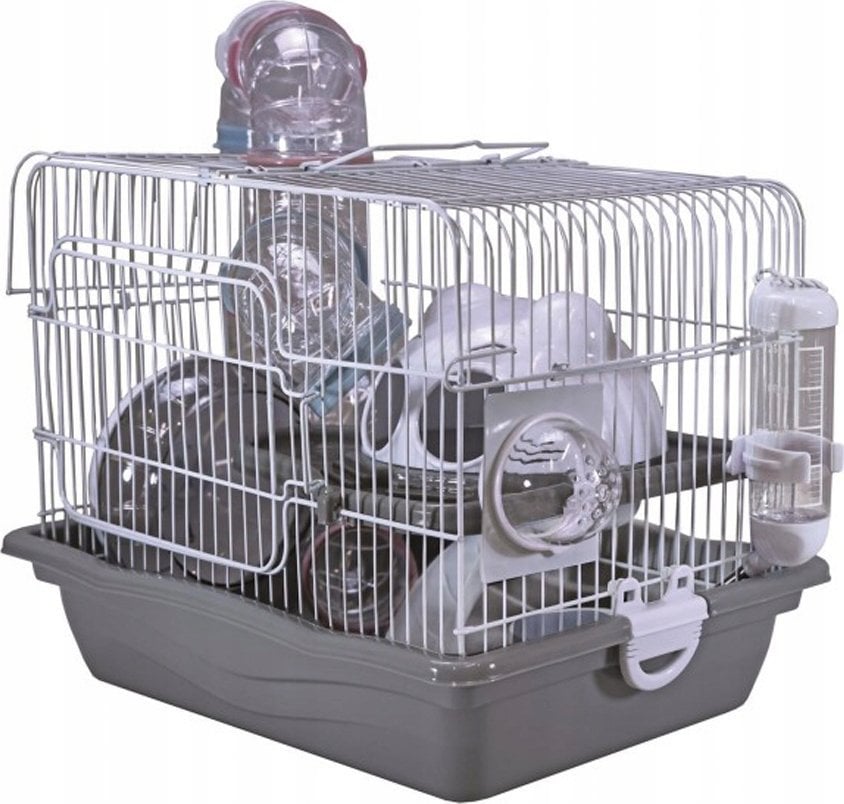 Panama Pet Klatka dla gryzoni, do czasowego pobytu 35,5x26,6x27,5 cm, biało/szara