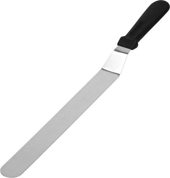 Springos Szpatułka cukiernicza 32 cm do ciasta ze stali nierdzewnej kątowa UNIWERSALNY