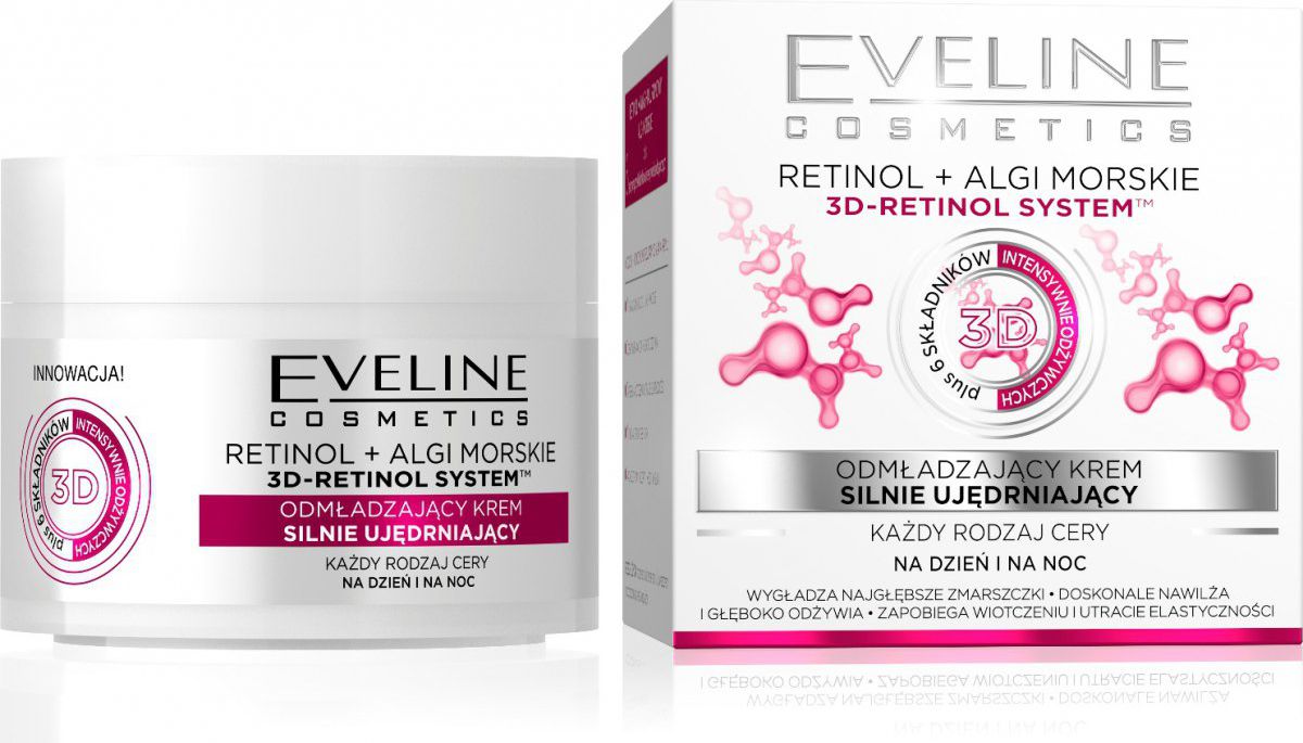 Eveline Retinol+Algi Morskie krem ujędrniający do twarzy na dzień i noc 50ml