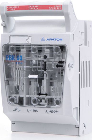 Apator Rozłącznik izolacyjny bezpiecznikowy RBK 00 pro-SD-R zaciski ramkowe 4-95mm2 (63-823259-161)
