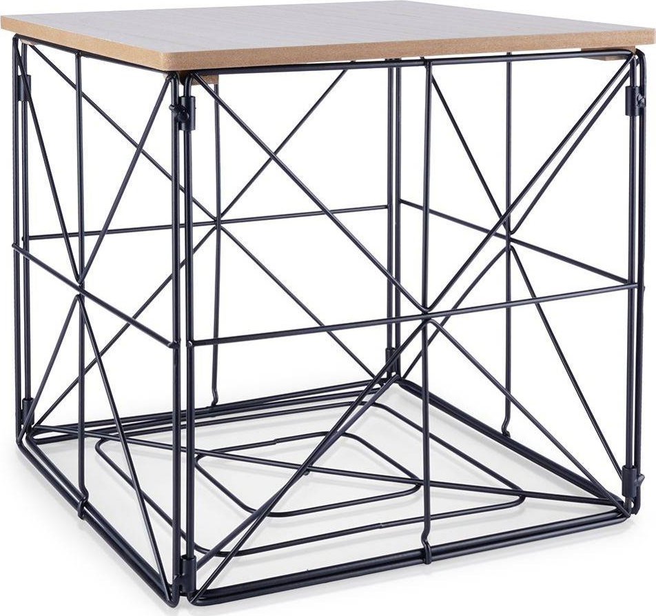 Vilde Stolik kawowy metalowy kwadratowy 29x29 cm