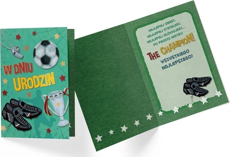 KUKARTKA Karnet B6 DK-751 Urodziny piłka