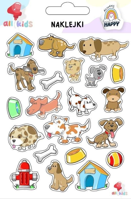 Naklejki dla dzieci Co robi pies