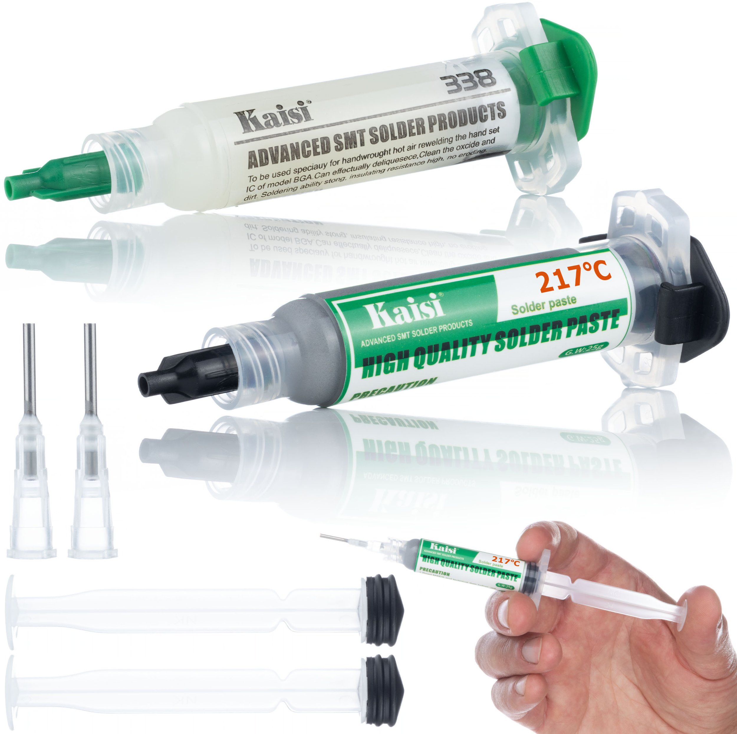 ZESTAW TOPNIK PŁYNNA CYNA PASTA 217C 2X TŁOCZEK IGŁA FLUX 338 LUTOWNICZY