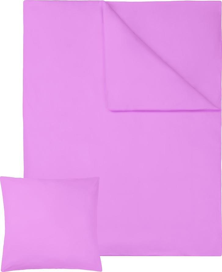 Tectake 2-częściowy komplet pościeli 200 x 135 cm, bawełna - fioletowy