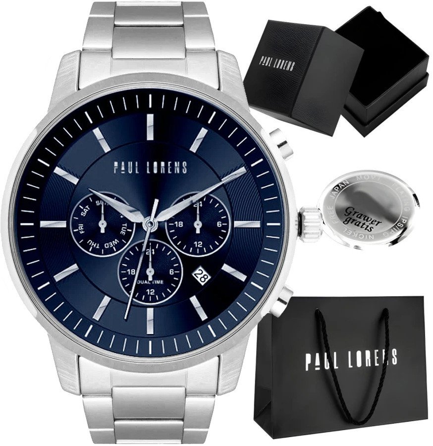 Zegarek męski Paul Lorens TORNAR-6C1 Z GRAWEREM