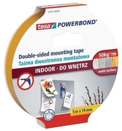 Tesa Taśma montażowa do wnętrz przezroczysta 5m x 19mm (H5574104)