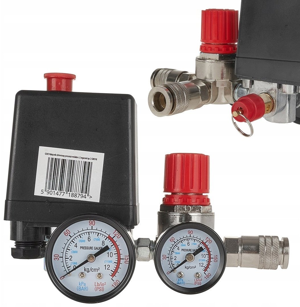 Wyłącznik ciśnieniowy presostat reduktor z 2 zegarami typ 2 (50)