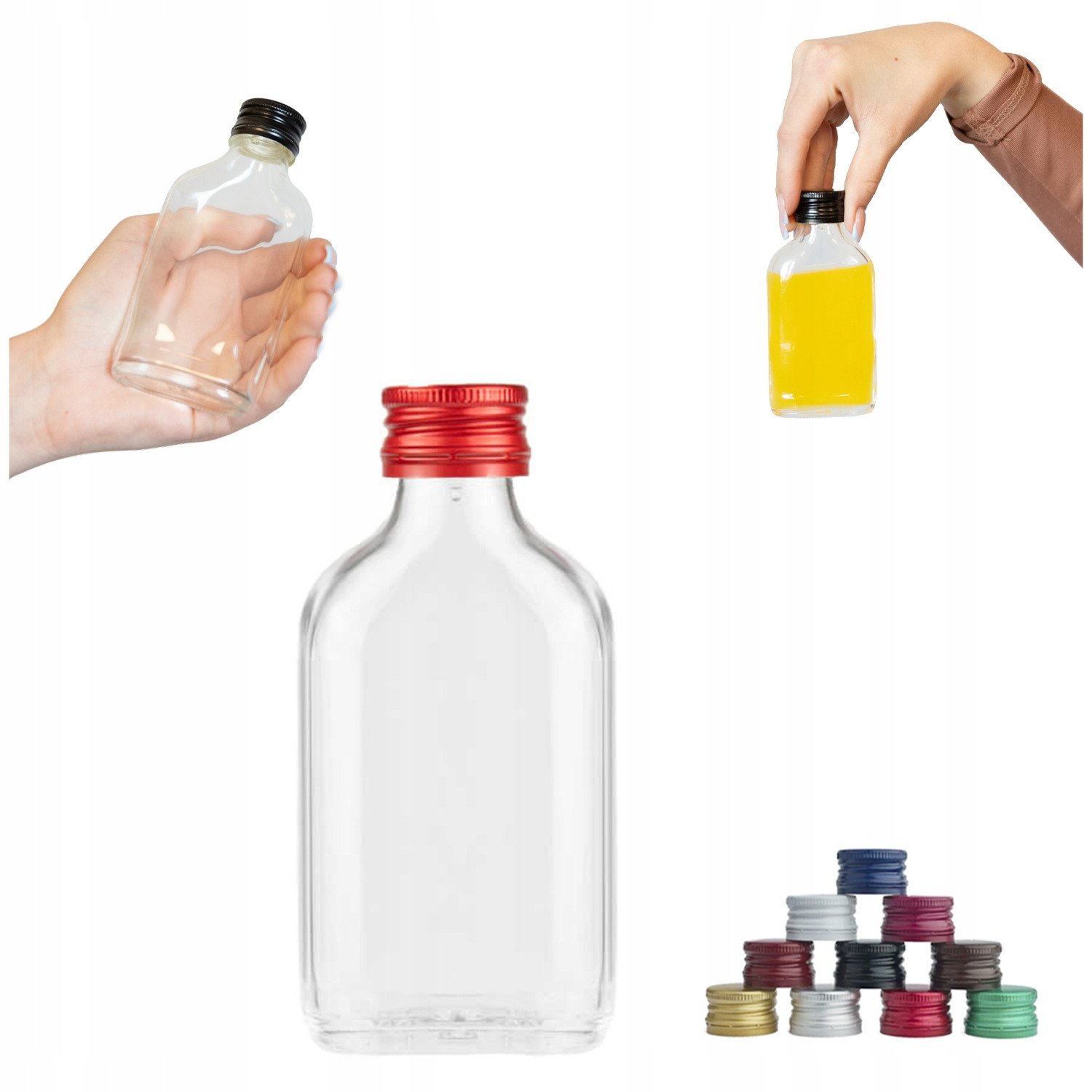 Butelka PIERSIÓWKA 100ml + zakrętka na nalewki wino wesele