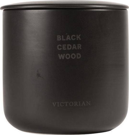Victorian Świeca zapachowa Black Cedar wood 12x12cm 5392406301