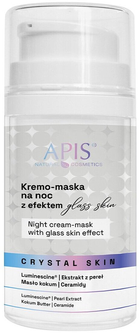 Apis Crystal Skin Krem maska na noc z efektem glass skin 50ml