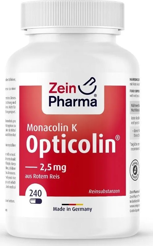 Zein Pharma Zein Pharma - Monacolin K Opticolin , 240 vcaps