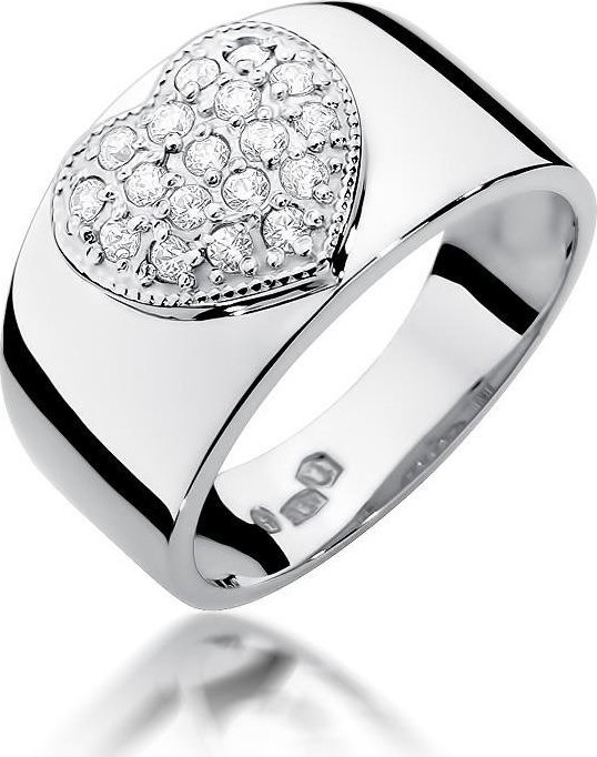 Best Diamonds złoty pierścionek z brylantem 0.24ct 25