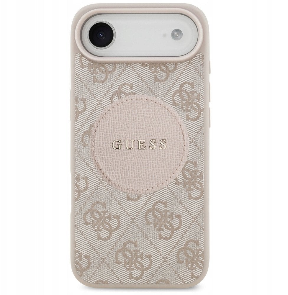 Etui Guess 4G Circle Classic Logo MagSafe do iPhone Air różowy