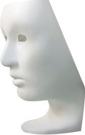 King Home Fotel NEMO FACE CHAIR biały