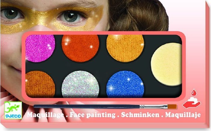 Djeco Farby do malowania twarzy METALLIC 6 kolorów Djeco