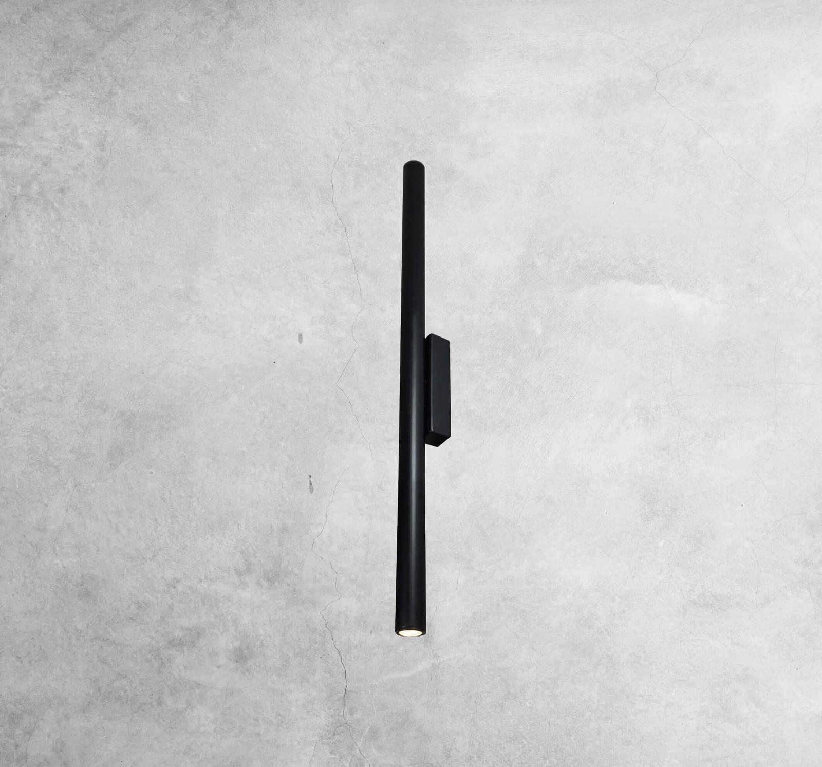 Kinkiet Shilo LAMPA ścienna KOSAME 4488 Shilo metalowa OPRAWA downlight tuba czarna