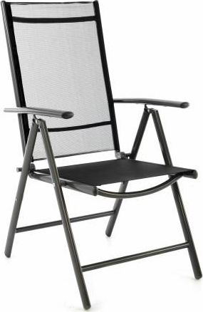 DLGTP Krzesło ogrodowe, regulowane, aluminiowe, leżak składany